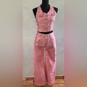Pink Women's Pantsuit